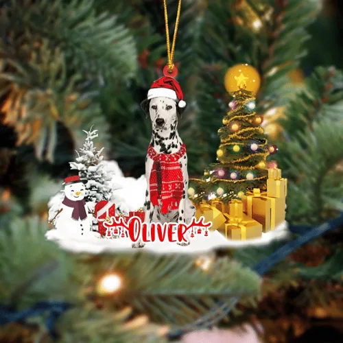 Vista 133 de NAZENTI Adorno personalizado de gato abisinio con árbol de pino, adorno de Navidad personalizado para perros amantes de las mascotas, colgante