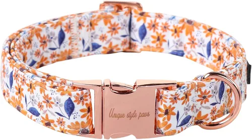 Vista 73 de Unique style paws Collar de perro con hebilla de plástico con colgante, collar de cachorro para primavera y verano, traje de baño para fiesta