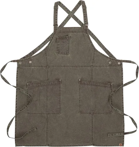 Vista 7 de Chef Works Denver - Delantal con espalda cruzada para hombre