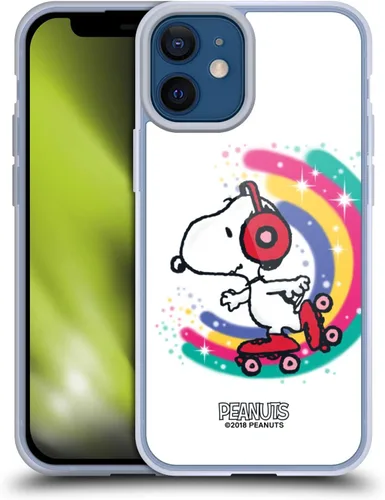 Vista 185 de Head Case Designs Funda de gel con licencia oficial de Peanuts Beach Surf Snoopy Boardwalk Airbrush [protección de grado militar] compatible