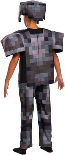 Vista 2 de Disguise Disfraz de Minecraft, traje oficial de Nether Armor para niños, disfraz de Minecraft de lujo, tamaño pequeño (4-6)