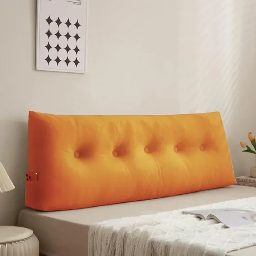 Vista 8 de Almohada triangular grande para cabecero de cama individual XL, almohada de cuña para cabecero de cama, color verde aguamarina, 39 x 4.7 x 15.7