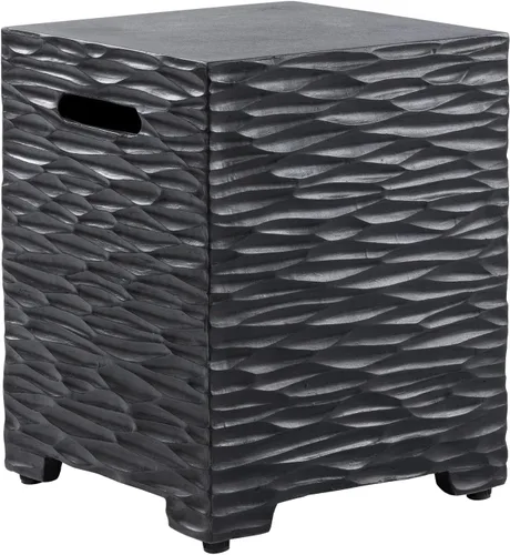 Vista 17 de COSIEST Mesa de tanque de propano para exteriores con diseño de grano de madera, mesa de tanque oculta exterior de 16 pulgadas, oculta el tanque