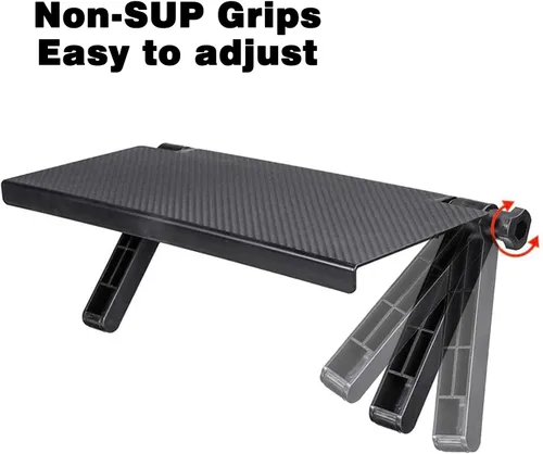 Vista 3 de Estantes flotantes para pared debajo del estante de TV para montaje en pared, estante superior de TV para caja de cable, estante para TV y DVD