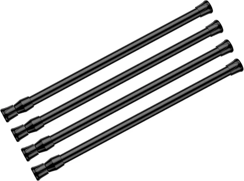 Vista 14 de AIZESI Varillas de cortina de tensión de resorte Barra de tensión corta (blanco, 8" a 12"-2Pcs)