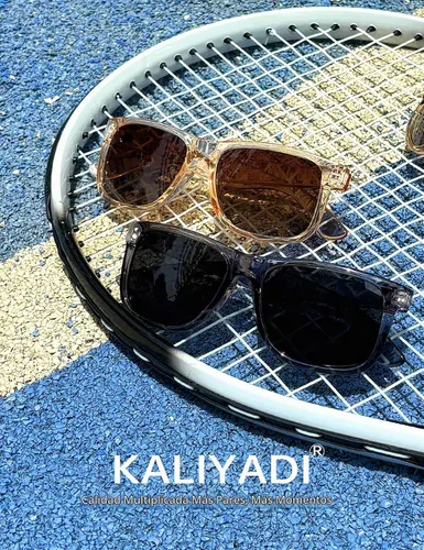 Vista 3 de KALIYADI Sunglasses Men Polarized Sun glasses for Mens Womens Classic Matte Black Frame UV Protection 3pack negro + negro + amarillo + amarillo