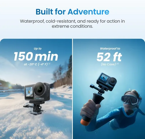 Vista 4 de Dual Battery Bundle, 1/1.3" Sensor & 4K Cinematic Video, Hyper Stabilization, Waterproof Camera to 52 Ft, 3-Hour Battery, Universal Quick Mount