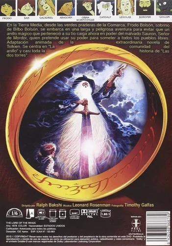 Vista 2 de El señor de los anillos 1978 DVD
