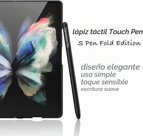 Vista 3 de S Pen para Galaxy Z Fold 4, Fold 3, Fold 2, Maezar Stylus Capacitive Touch Pen S Pen Fold Edition (punta suave de silicona) para Samsung Galaxy Z