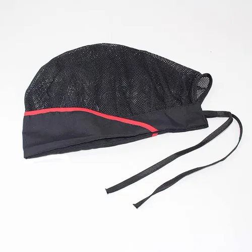 Vista 4 de Jaspfct 1 pieza4 sombreros de chef, para cocina, panadero, redes para el cabello, gorras para servicio de alimentos para adultos