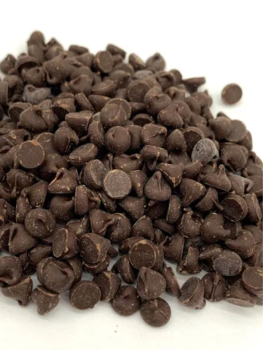 Vista 2 de Chips de chocolate negro sin azúcar, (bolsa resellable con cierre de cremallera de 1 libra)