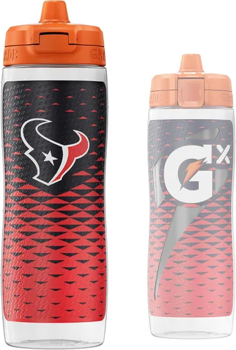 Vista 9 de Gatorade Gx NFL - Botellas antideslizantes para apretar, 30 onzas líquidas, sistema de hidratación Gx