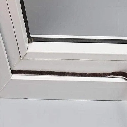 Vista 7 de TamBee Burlete autoadhesivo para ventanas y puertas, color negro y gris, 2 unidades (16.5 pies)