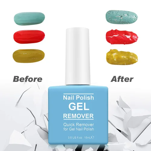 Vista 5 de SOLOTREE Gel removedor de esmalte de uñas, removedor de esmalte de uñas, kit de removedor de esmalte de uñas de gel, gel removedor de esmalte
