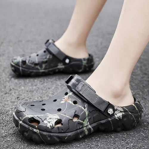 Vista 3 de Zuecos con soporte de arco para hombre y mujer, sandalias deportivas para exteriores, zapatos de jardín para adultos