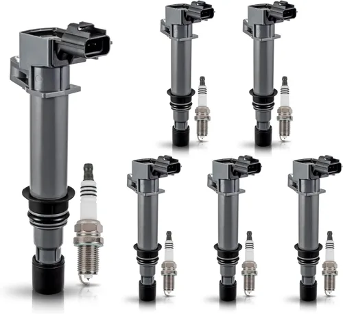 Vista 8 de ENA Juego de 6 bobinas de encendido compatibles con Dodge Jeep Mitsubishi Aspen Dakota Durango Ram 1500 Nitro Cherokee Commander Liberty Raider 3.7L