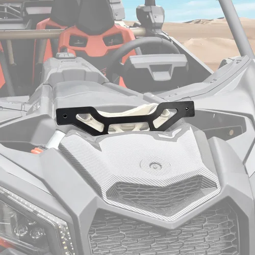 Vista 5 de Soporte de barra de luz de torre de choque para Can Am Maverick X3 / X3 Max 2017-2025, funciona con kit de montaje de barra de luz frontal LED de 10