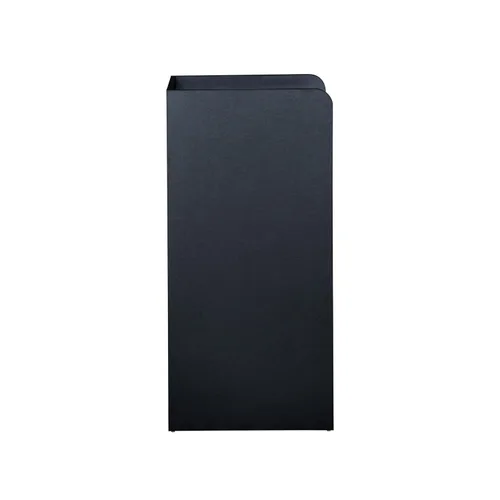 Vista 8 de EMMA + OLIVER Sean - Recipiente de basura con tapa de madera laminada, color negro