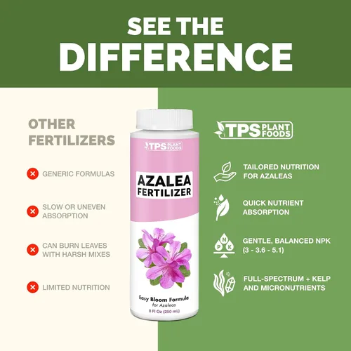 Vista 4 de Fertilizante Azalea - Alimento líquido para plantas para flores vibrantes, hojas verdes ricas y raíces más fuertes, 8 onzas