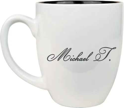 Vista 7 de Sofia's Findings Taza de café personalizada de cerámica Bistro de 16 onzas - Taza de café personalizada