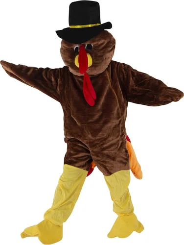Vista 3 de Dress Up America Disfraz de pavo de Acción de Gracias de mascota, Multicolorido