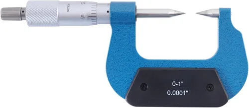 Vista 3 de Accusize Industrial Tools - Micrómetro de punta con punta de carburo de 0-1'' x 0.0001'', en caja ajustada, 2004-1001 30 Deg Point for Small Grooves