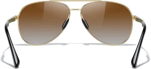 Vista 5 de MERRY'S Lentes de sol de aviador para hombres y mujeres, lentes polarizados para conducir, lentes espejados, protección UV 400, 2.283 in