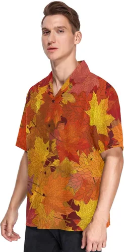 Vista 2 de Camisas hawaianas de manga corta para hombre, con botones, estilo tropical, para la playa