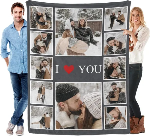 Vista 14 de envía al día siguiente, manta personalizada con texto en imagen, manta personalizada de foto, manta de franela personalizada, regalos personalizados