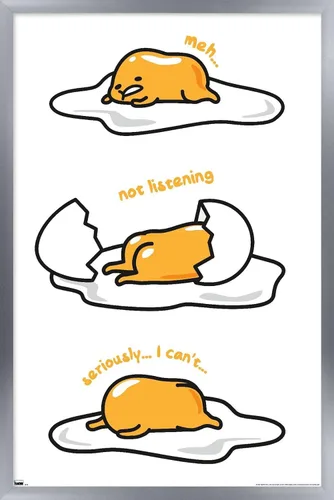Vista 10 de Trends International Póster de pared de Gudetama - Not Listening