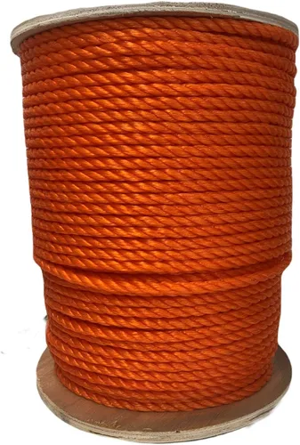 Vista 30 de ATERET Cuerda de Polipropileno Trenzada de 3 Hebras Color Tostado Monofilamento I 1-1/2" x 20 Pies I 19,350 lbs. Resistencia a la Tracción I Cordón