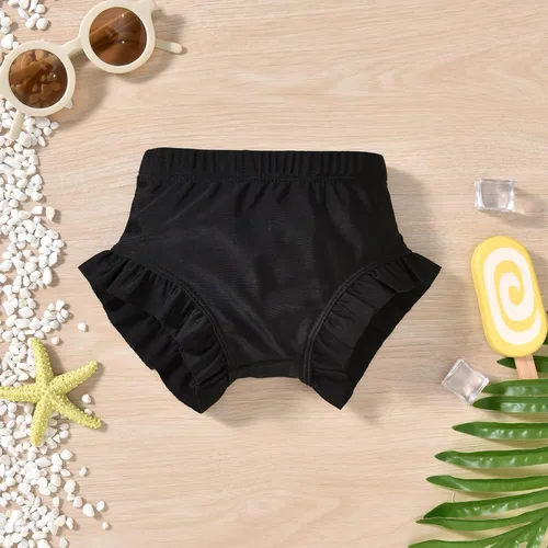 Vista 5 de HINTINA Traje de baño de manga larga para bebé recién nacida con sombrero