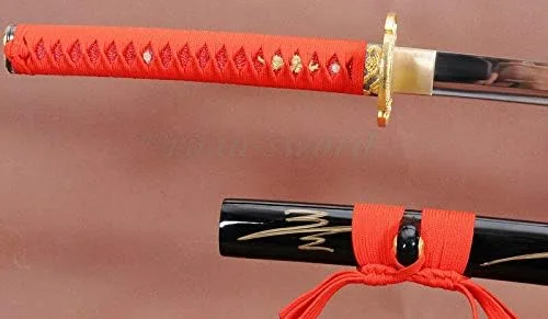 Vista 4 de 41" Handmade FullTang Blade Japanese Samurai Battle Ready Sword Katana Dragon Tsuba