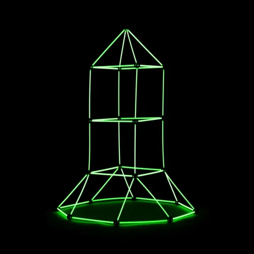 Vista 4 de Kit de Construcción de Fuertes para Niños Archikitt InnovaGoods 85 Piezas