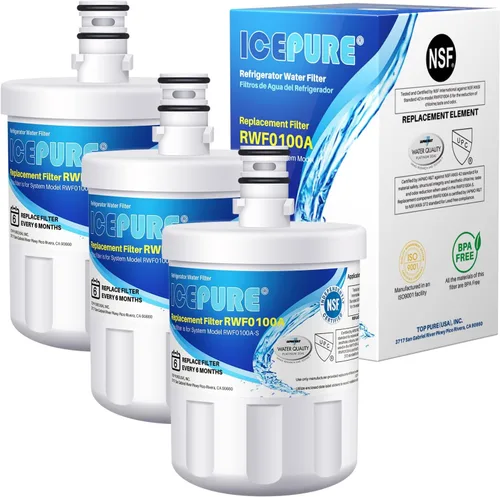 Vista 15 de ICEPURE 5231JA2002A Filtro de agua para refrigerador, Compatible con LG LT500P, ADQ72910911, GEN11042FR-08, ADQ72910901, ADQ72910907, LFX25974ST