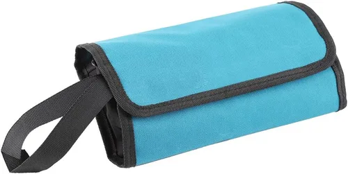 Vista 4 de Bolsa de herramientas Rollo plegable Herramientas de mantenimiento Soporte de almacenamiento Bolsa de rollo Profesional Electricista Técnico