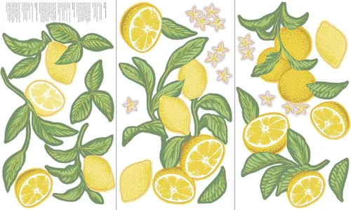 Vista 4 de Tempaper Calcomanías de pared para despegar y pegar, amarillo y verde (20 unidades)