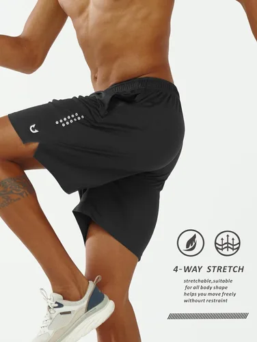 Vista 3 de NORTHYARD Pantalones cortos deportivos de baloncesto para hombre, de 5, 7, 10 pulgadas, para entrenamiento, gimnasio, secado rápido, pantalones