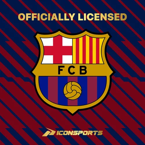 Vista 8 de Icon Sports Camiseta con licencia oficial del FC Barcelona para el Día del Juego, unisex para adultos