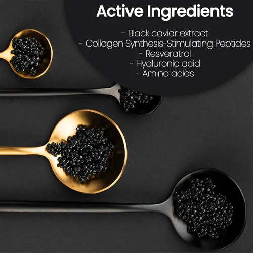 Vista 4 de Crema hidratante facial Caviar Regenerate – Crema antienvejecimiento para manchas de envejecimiento, tratamiento facial con ácido hialurónico