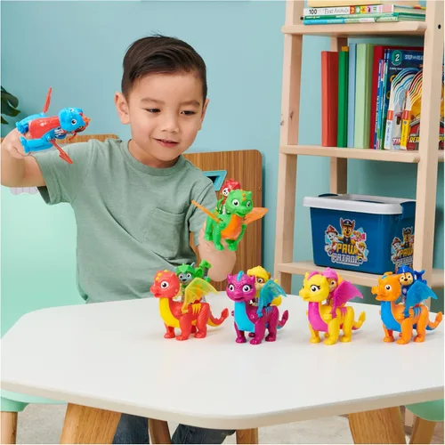 Vista 7 de Paw Patrol, Rescue Knights - Juego de figuras de acción de jade Marshall y Dragón, juguetes para niños a partir de 3 años