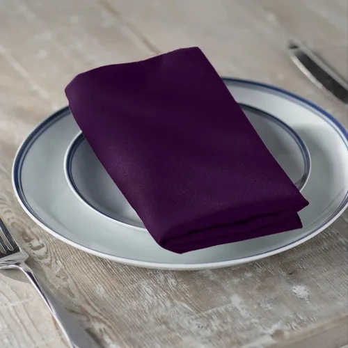 Vista 120 de LA Linen Paquete de 10 servilletas de popelina de poli, servilletas de tela suave, servilletas lavables y reutilizables, servilletas de mesa