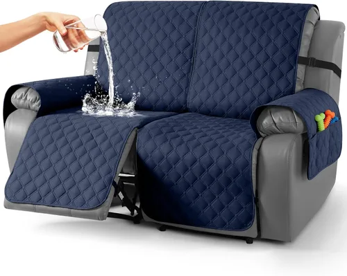 Vista 80 de TAOCOCO Fundas reclinables 100% impermeables, con correas para las piernas, funda de sofá reclinable reversible para silla reclinable, protector
