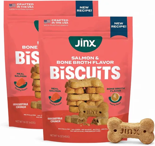 Vista 19 de Jinx Galletas para perros, golosinas horneadas al horno con caldo de hueso