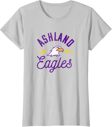 Vista 16 de Ashland University Camiseta con logotipo de Eagles, Gris