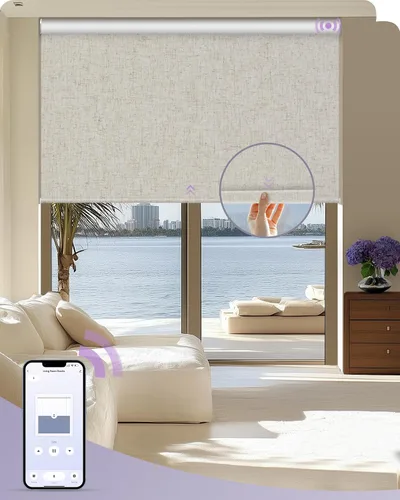 Vista 9 de Graywind Persianas motorizadas con sistema de resorte, persianas manumáticas opacas personalizadas, control por aplicación, persianas automáticas