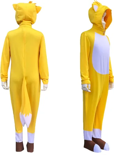 Vista 5 de Disfraz de Halloween para niño, disfraz de Miles Prower Pretend amarillo, S
