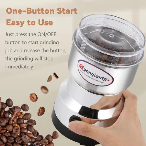 Vista 2 de Moongiantgo Mini molinillo de café + molino eléctrico de grano de 10.58 oz