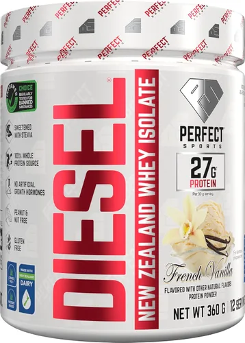 Vista 16 de PERFECT SPORTS Diesel 100% aislado de proteína de suero de Nueva Zelanda Endulzado con stevia, sin ingredientes artificiales, apto para dieta keto