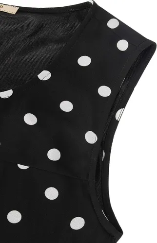 Vista 74 de Timeson - Camiseta de gasa sin mangas, blusa tipo túnica informal de doble capa para mujer